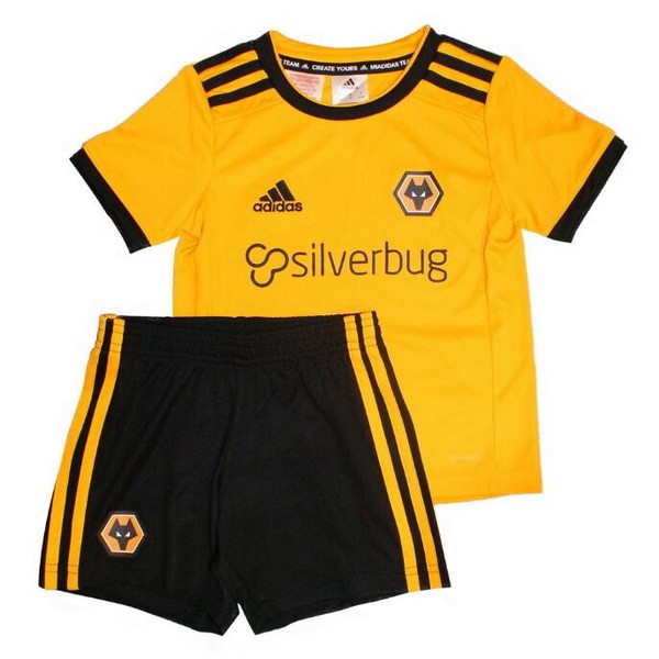 Camiseta Wolves Replica Primera Ropa Niños 2018/19 Amarillo